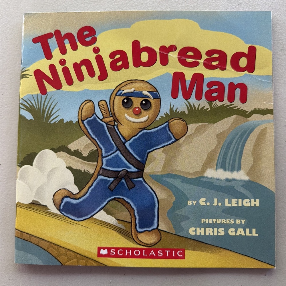 The Ninjabread Man C. J. Leigh Chris Gall Scholastic Paperback 2016 Book